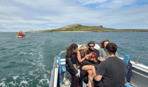 Group of Women on Ireland's Eye Ferry