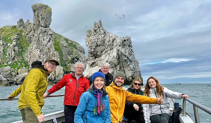 Tour Group at Irelands Eye